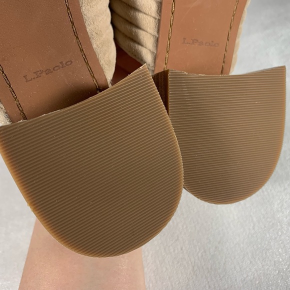 NEW Linea Paolo Women’s Ida Leather Heeled Slide Sandal Size 8M - Picture 7 of 14